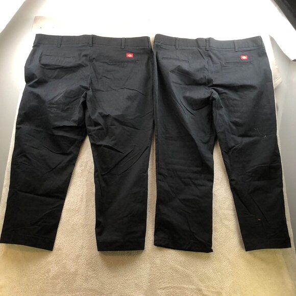Dickies Women’s Dress Pants Size 40x25 Measured Lot of Two Slim Straight Workwea - Picture 12 of 12